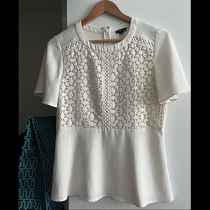 Ann Taylor crochet detail blouse - size 2